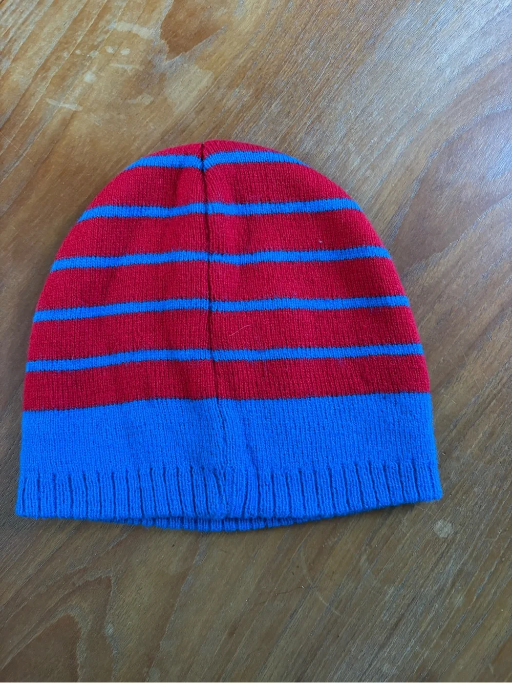 Kids Spider-themed Red & Blue Knit Beanie